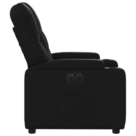Fauteuil inclinable électrique Noir Similicuir