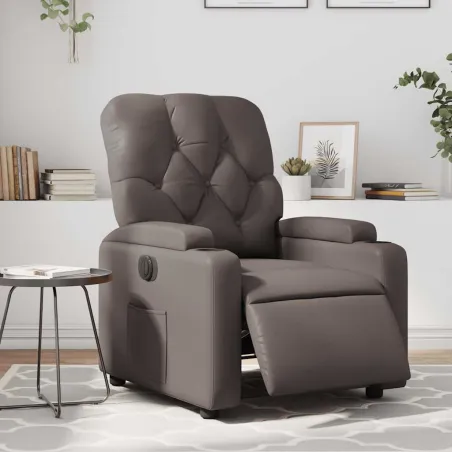 Fauteuil inclinable électrique Marron Similicuir