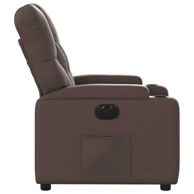 Fauteuil inclinable électrique Marron Similicuir