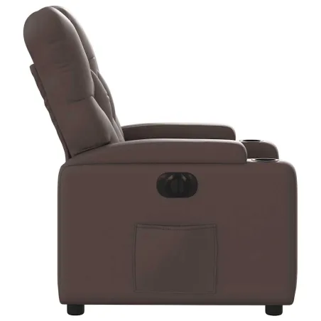 Fauteuil inclinable électrique Marron Similicuir