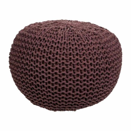 Puff Alexandra House Living Marrón oscuro Poliestireno 40 x 30 x 40 c