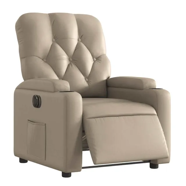 Fauteuil inclinable électrique Cappuccino Similicuir