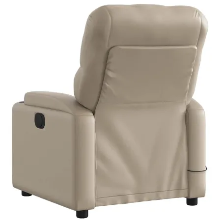 Fauteuil de massage inclinable électrique cappuccino similicuir