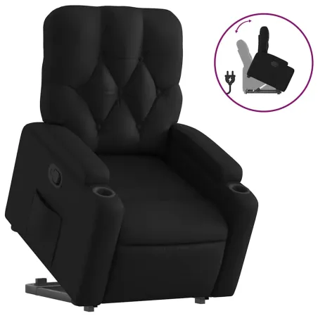Fauteuil inclinable Noir Similicuir