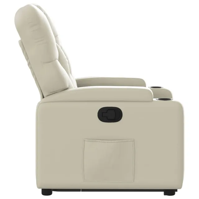 Fauteuil inclinable Crème Similicuir