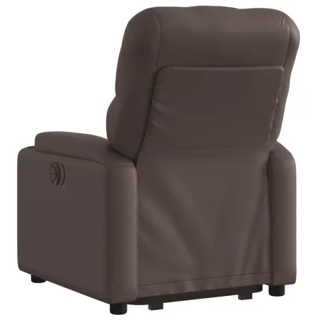 Fauteuil inclinable marron similicuir