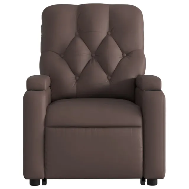 Fauteuil inclinable marron similicuir