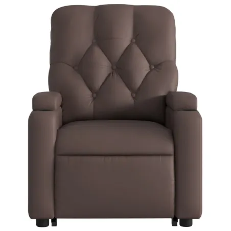Fauteuil inclinable marron similicuir