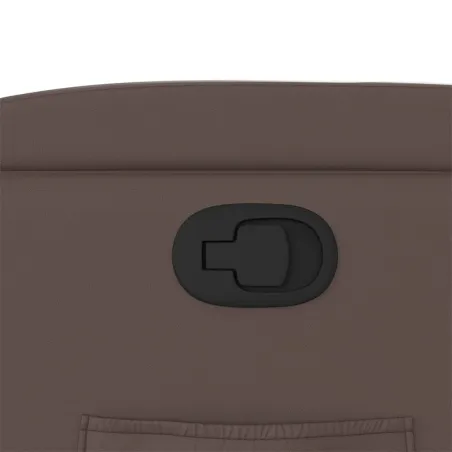 Fauteuil inclinable marron similicuir