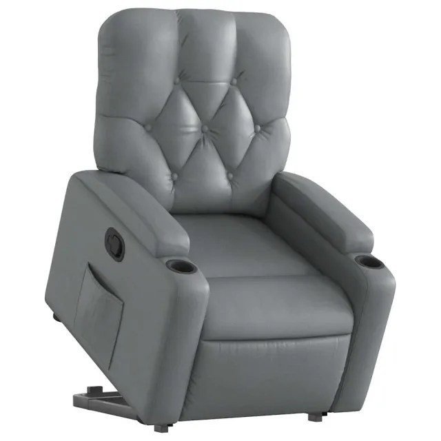 Fauteuil inclinable Gris Similicuir