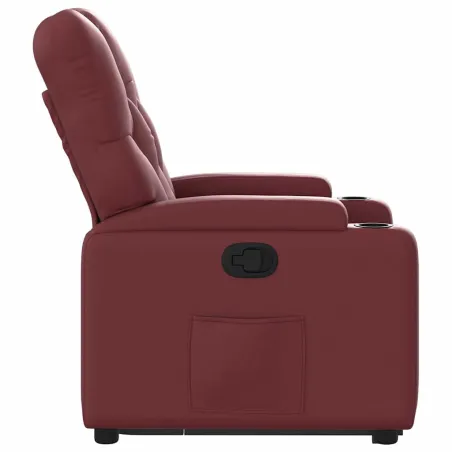 Fauteuil inclinable Rouge bordeaux Similicuir