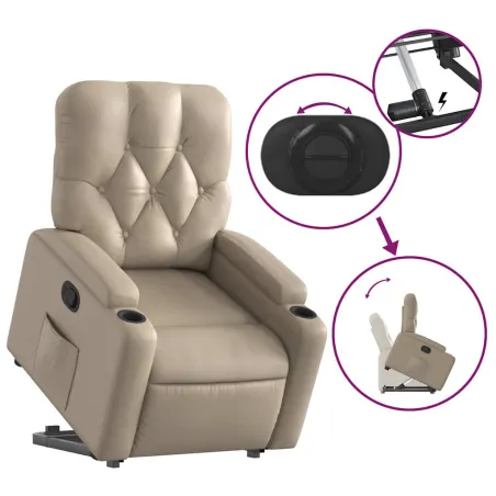 Fauteuil inclinable Cappuccino Similicuir