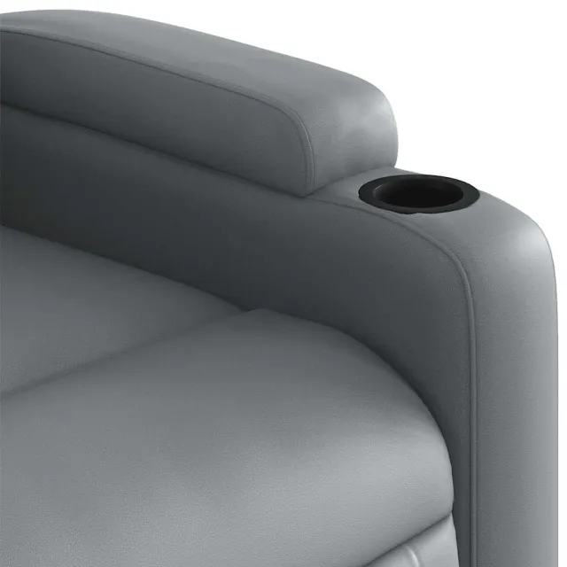 Fauteuil inclinable de massage Gris Similicuir
