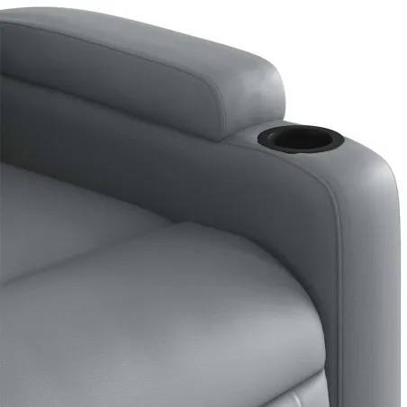 Fauteuil inclinable de massage Gris Similicuir