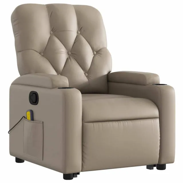 Fauteuil inclinable de massage Cappuccino Similicuir