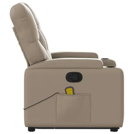 Fauteuil inclinable de massage Cappuccino Similicuir
