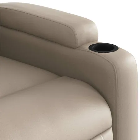 Fauteuil inclinable de massage Cappuccino Similicuir
