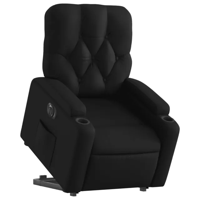 Fauteuil inclinable électrique noir similicuir