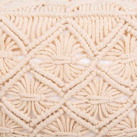 Pouf Alexandra House Living Crème polystyrène 45 x 40 x 45 cm