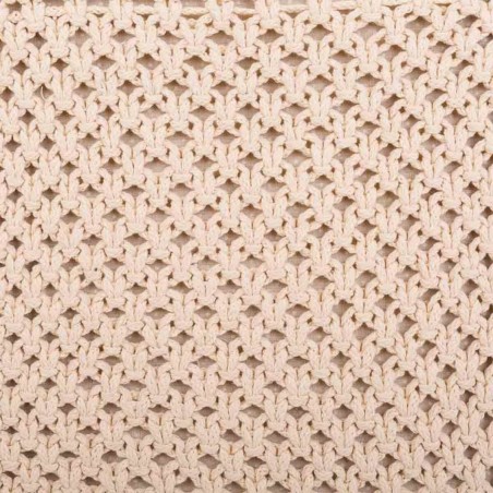 Taburete Alexandra House Living Crema Bambú Esponja Madera MDF 45 x 4