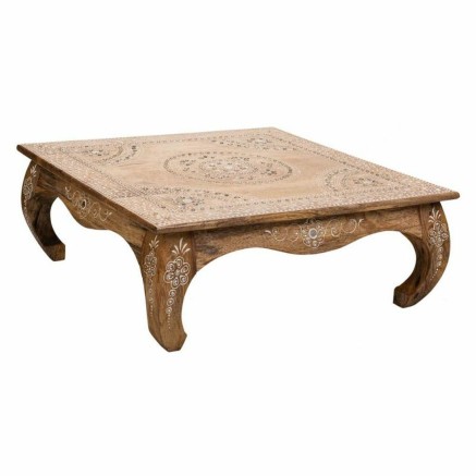 Tavolo aggiuntivo Alexandra House Living Bianco Naturale 45 x 17 x 45