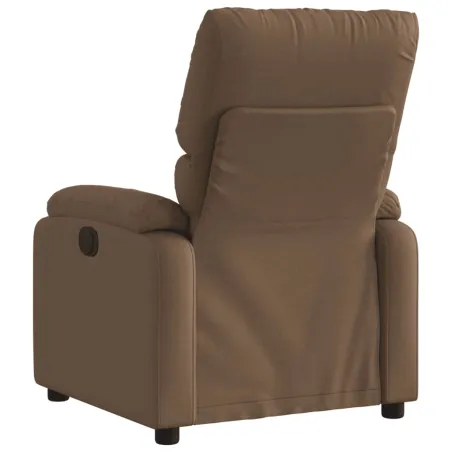 Fauteuil inclinable électrique Marron Tissu