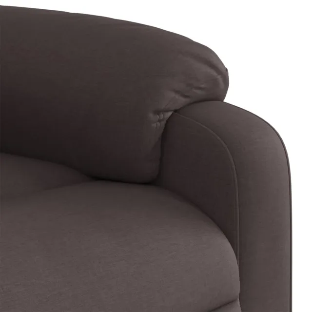 Fauteuil inclinable électrique Marron foncé Tissu