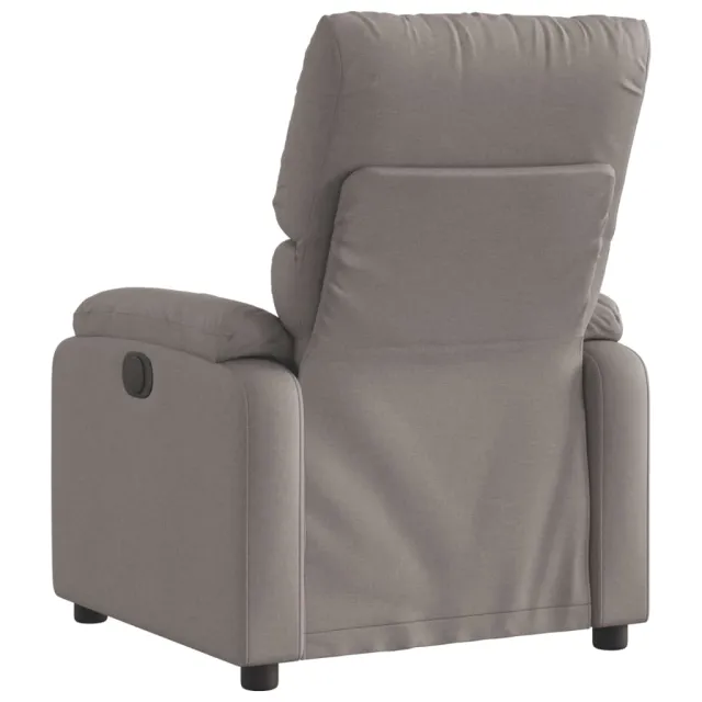 Fauteuil inclinable électrique Taupe Tissu