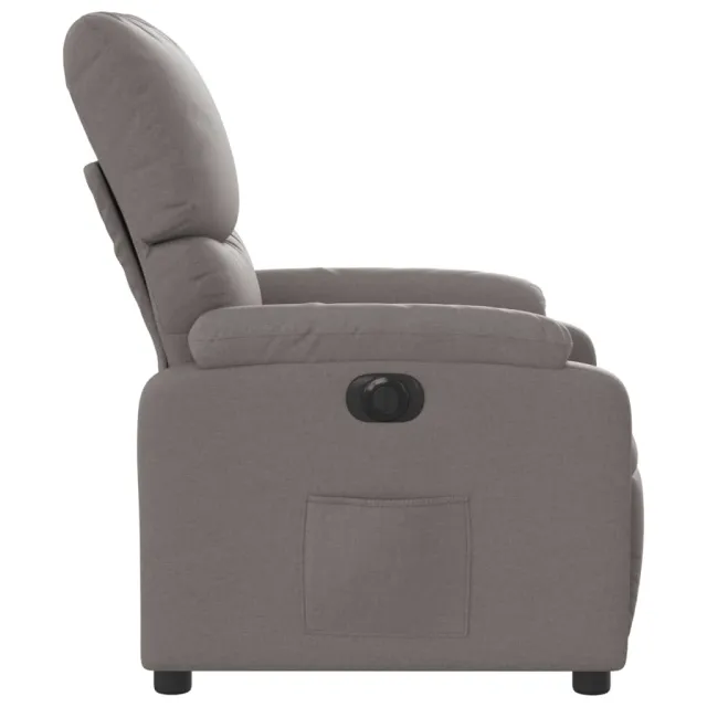 Fauteuil inclinable électrique Taupe Tissu