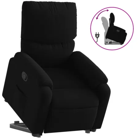 Fauteuil inclinable noir tissu