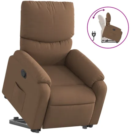 Fauteuil inclinable Marron Tissu 2