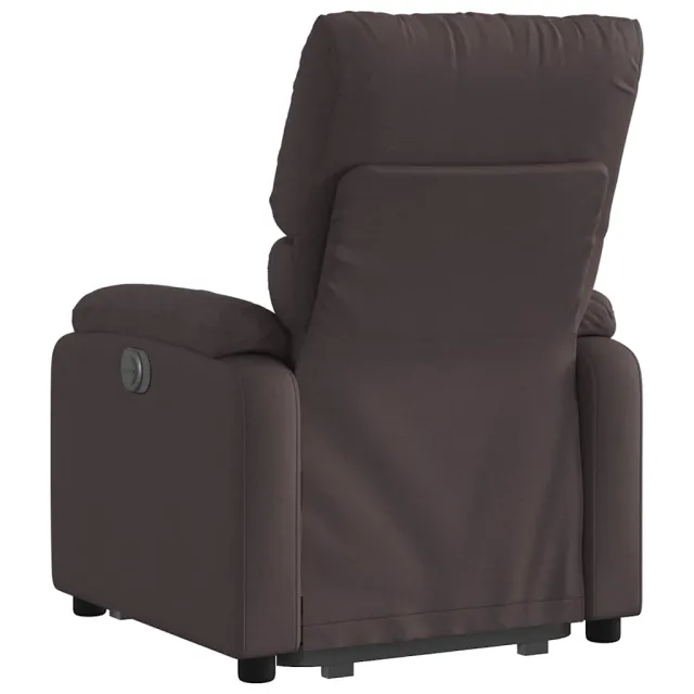 Fauteuil inclinable marron foncé tissu