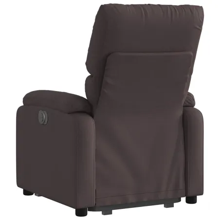 Fauteuil inclinable marron foncé tissu
