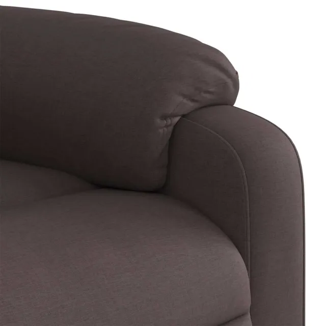 Fauteuil inclinable marron foncé tissu