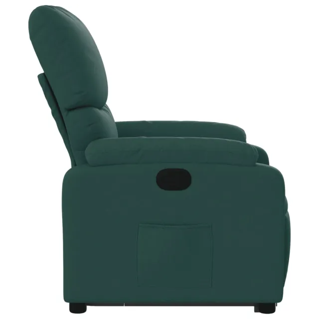 Fauteuil inclinable vert foncé tissu