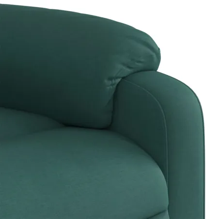 Fauteuil inclinable vert foncé tissu