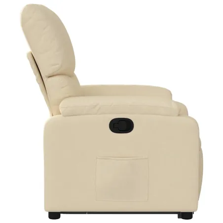 Fauteuil inclinable Crème Tissu