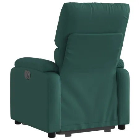 Fauteuil inclinable électrique vert foncé tissu