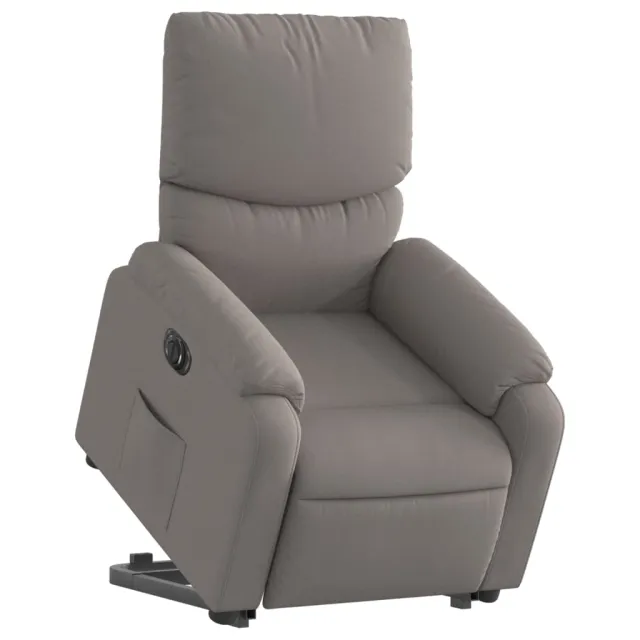 Fauteuil inclinable électrique taupe tissu