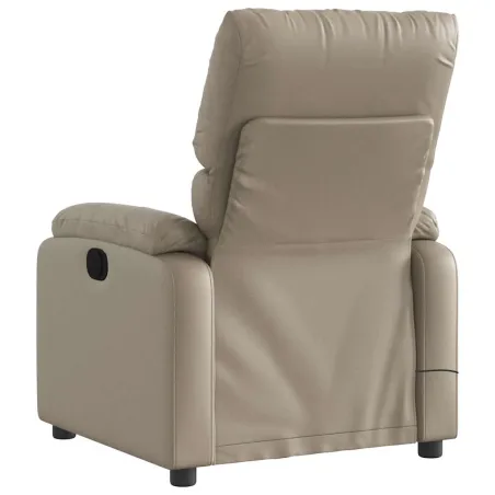 Fauteuil de massage inclinable électrique cappuccino similicuir