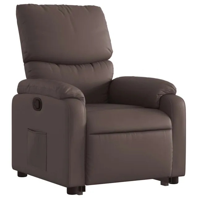Fauteuil inclinable marron similicuir