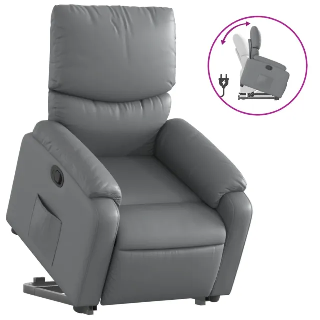 Fauteuil inclinable Gris Similicuir