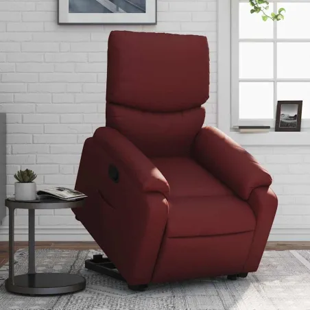 Fauteuil inclinable Rouge bordeaux Similicuir