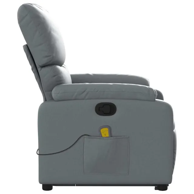 Fauteuil inclinable de massage Gris Similicuir