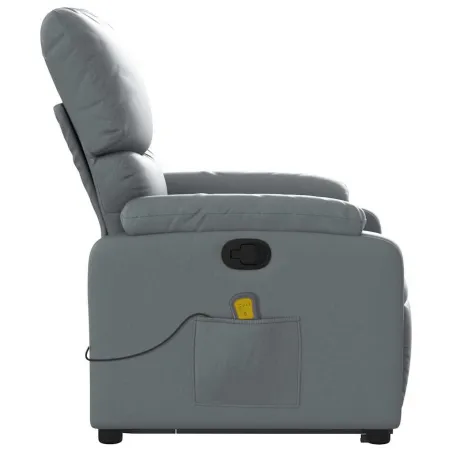 Fauteuil inclinable de massage Gris Similicuir