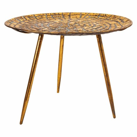 Hoofdtafel Alexandra House Living Gouden Ijzer 54 x 40 x 54 cm