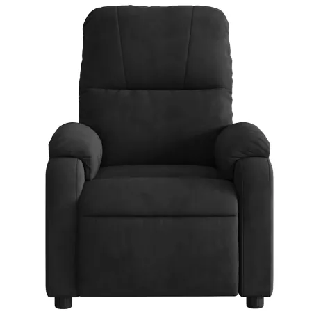 Fauteuil inclinable électrique noir tissu microfibre
