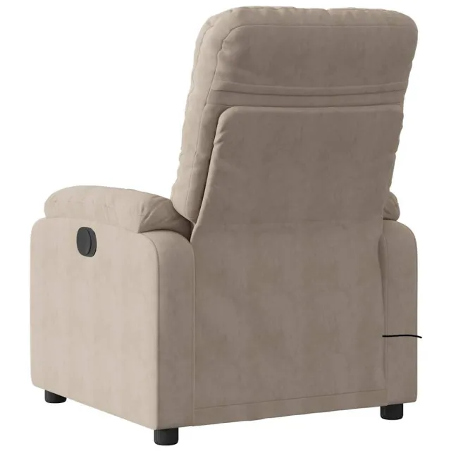 Fauteuil inclinable de massage électrique taupe