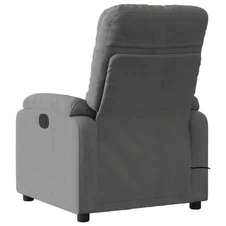 Fauteuil inclinable de massage électrique gris foncé