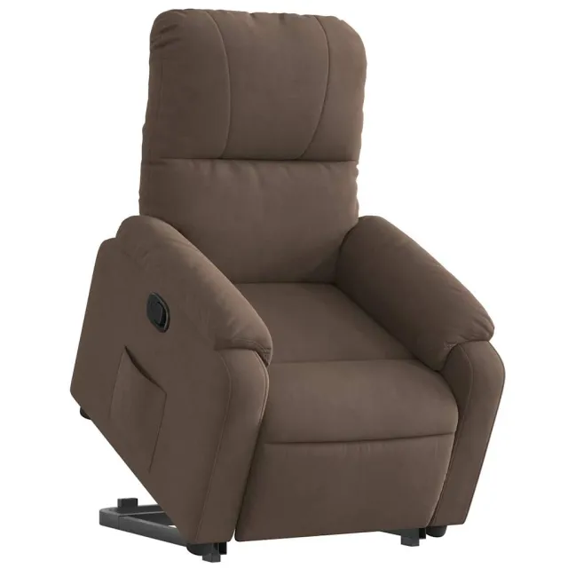 Fauteuil inclinable marron tissu microfibre